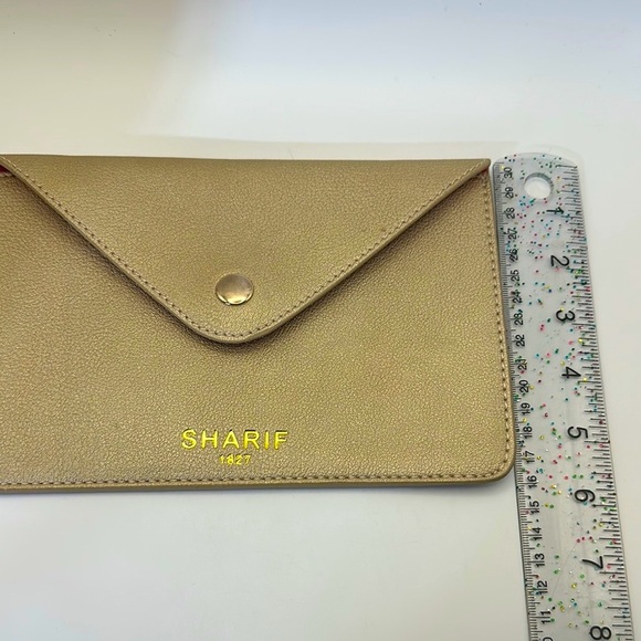 Sharif Slender Gold Envelope Clutch - Picture 7 of 7